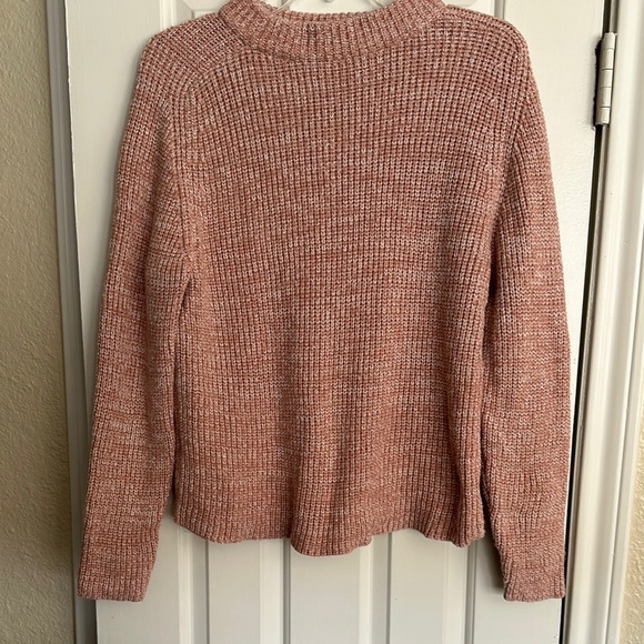 Ann Taylor Sweaters - Ann Taylor Sz Small Peach Pink Knit Crop Sweater